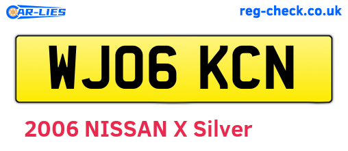WJ06KCN are the vehicle registration plates.