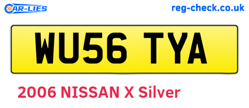 WU56TYA are the vehicle registration plates.