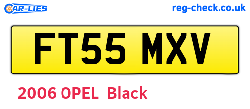 FT55MXV are the vehicle registration plates.