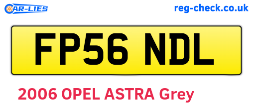FP56NDL are the vehicle registration plates.