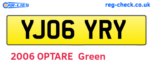 YJ06YRY are the vehicle registration plates.