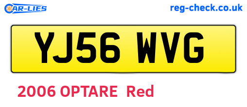 YJ56WVG are the vehicle registration plates.