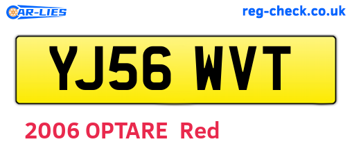 YJ56WVT are the vehicle registration plates.