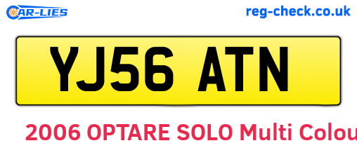 YJ56ATN are the vehicle registration plates.