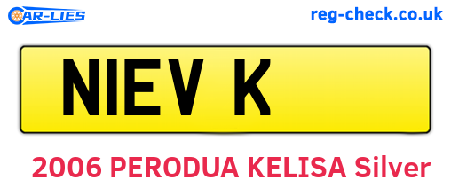 N1EVK are the vehicle registration plates.