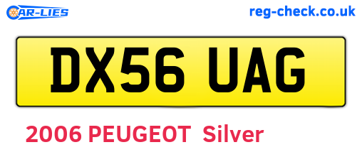 DX56UAG are the vehicle registration plates.