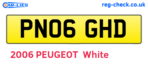 PN06GHD are the vehicle registration plates.