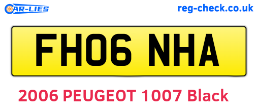 FH06NHA are the vehicle registration plates.