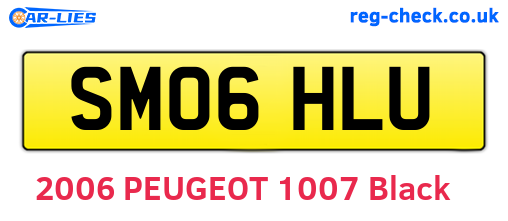SM06HLU are the vehicle registration plates.