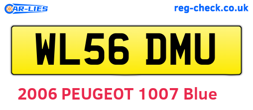 WL56DMU are the vehicle registration plates.