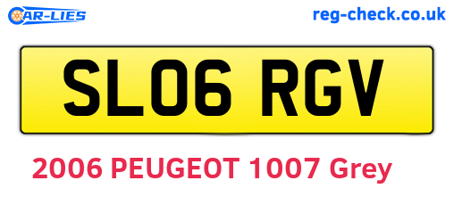 SL06RGV are the vehicle registration plates.