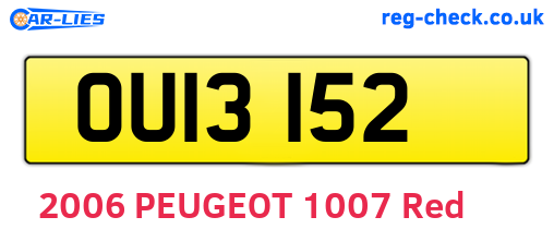 OUI3152 are the vehicle registration plates.