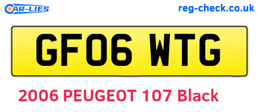 GF06WTG are the vehicle registration plates.