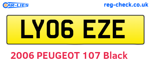 LY06EZE are the vehicle registration plates.