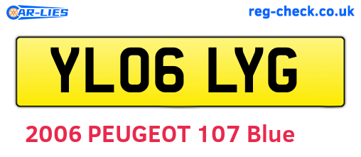 YL06LYG are the vehicle registration plates.