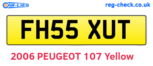 FH55XUT are the vehicle registration plates.