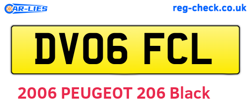 DV06FCL are the vehicle registration plates.