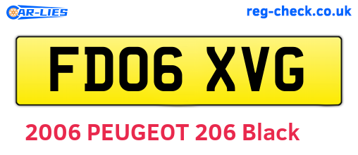 FD06XVG are the vehicle registration plates.