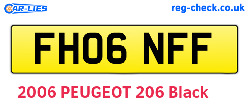 FH06NFF are the vehicle registration plates.