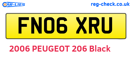 FN06XRU are the vehicle registration plates.