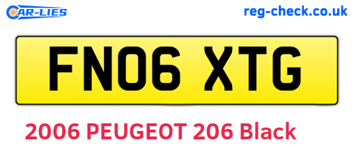 FN06XTG are the vehicle registration plates.