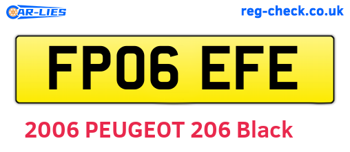FP06EFE are the vehicle registration plates.