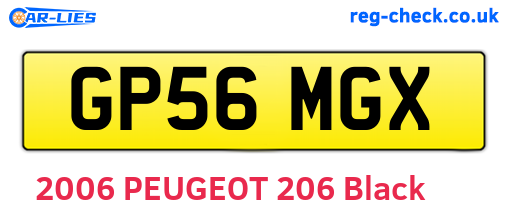 GP56MGX are the vehicle registration plates.