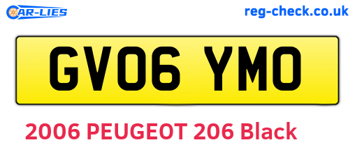GV06YMO are the vehicle registration plates.