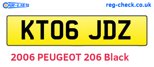KT06JDZ are the vehicle registration plates.