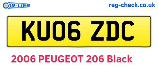 KU06ZDC are the vehicle registration plates.