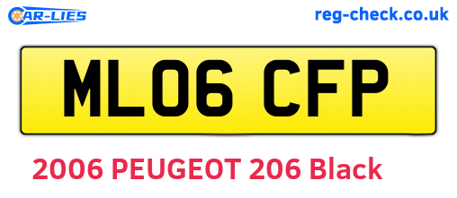 ML06CFP are the vehicle registration plates.