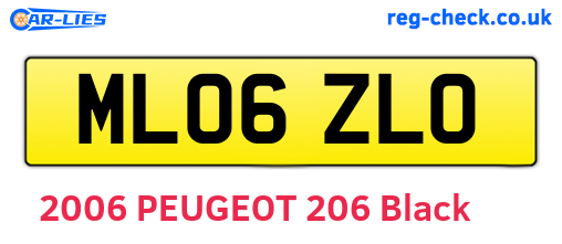 ML06ZLO are the vehicle registration plates.