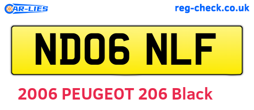 ND06NLF are the vehicle registration plates.