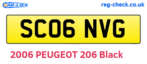 SC06NVG are the vehicle registration plates.