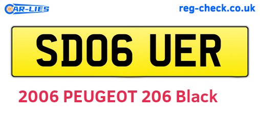 SD06UER are the vehicle registration plates.