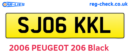 SJ06KKL are the vehicle registration plates.