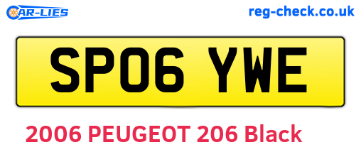 SP06YWE are the vehicle registration plates.