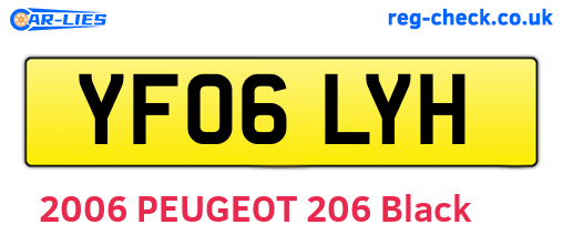 YF06LYH are the vehicle registration plates.