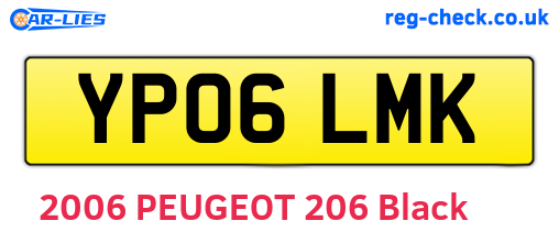 YP06LMK are the vehicle registration plates.
