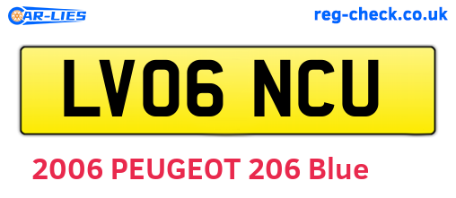 LV06NCU are the vehicle registration plates.