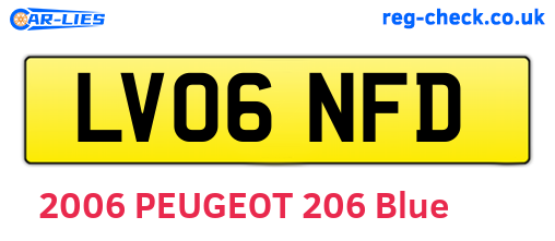 LV06NFD are the vehicle registration plates.