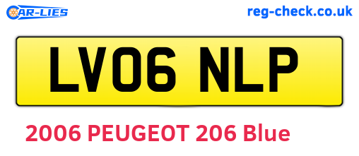LV06NLP are the vehicle registration plates.