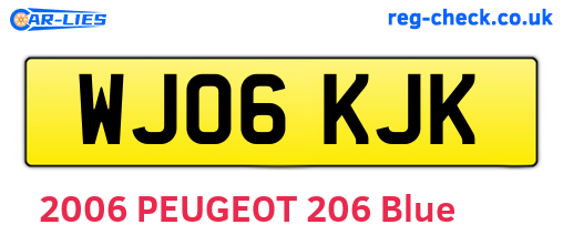 WJ06KJK are the vehicle registration plates.