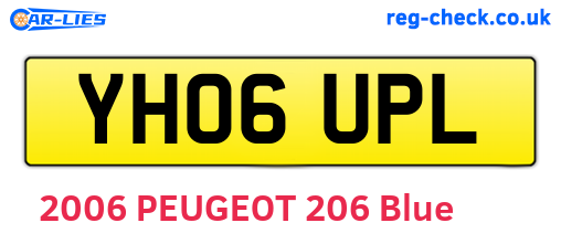 YH06UPL are the vehicle registration plates.