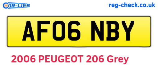 AF06NBY are the vehicle registration plates.