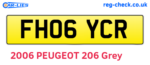FH06YCR are the vehicle registration plates.