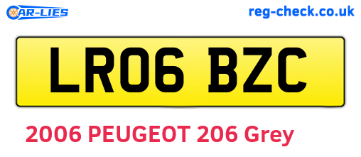 LR06BZC are the vehicle registration plates.