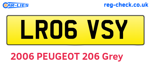 LR06VSY are the vehicle registration plates.