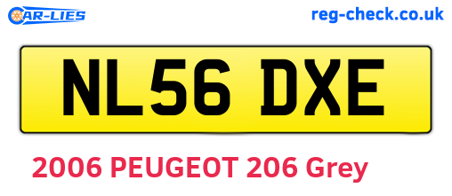 NL56DXE are the vehicle registration plates.