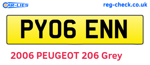 PY06ENN are the vehicle registration plates.